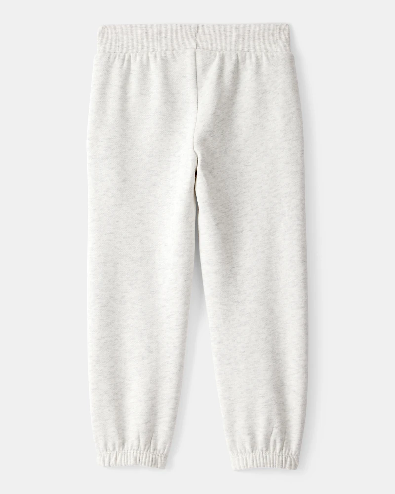 Toddler Girl Cotton Joggers - Grey