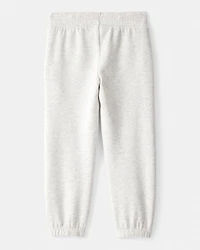 Toddler Girl Cotton Joggers - Grey