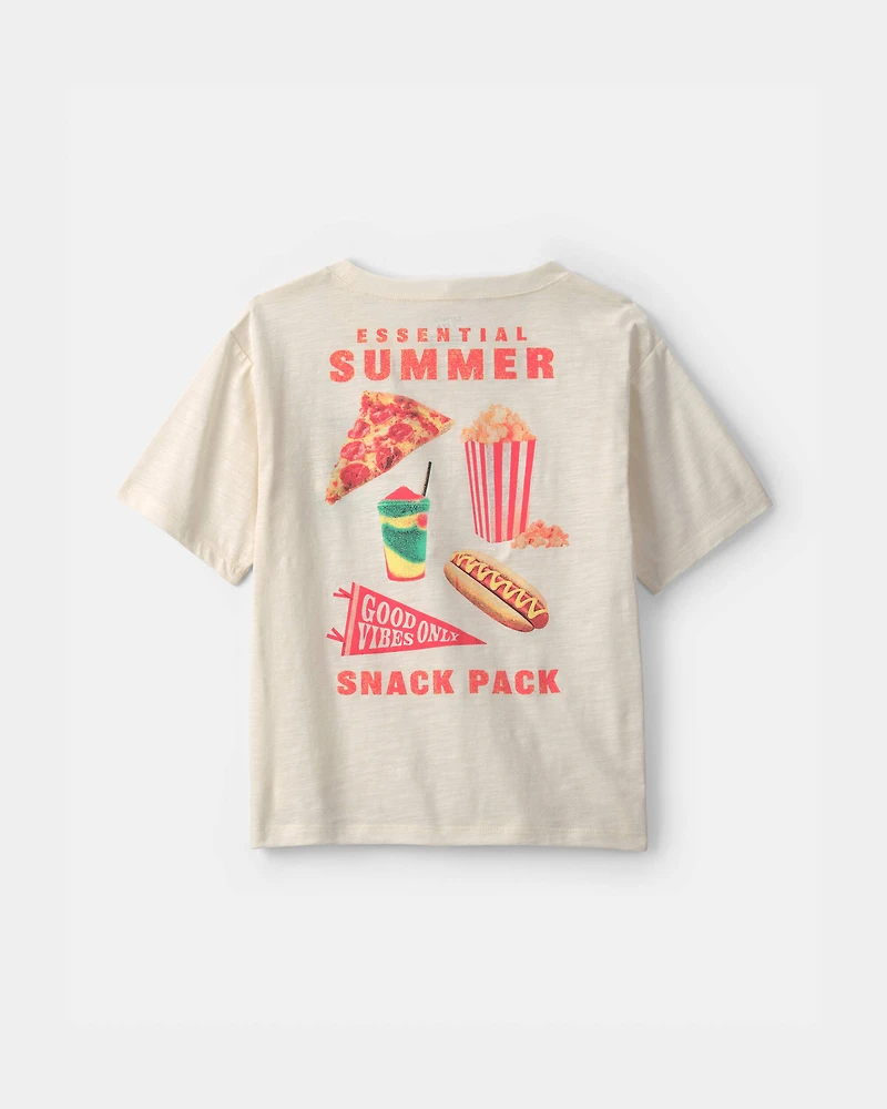 Boys 'Summer Snack Pack' Graphic Tee - Cream