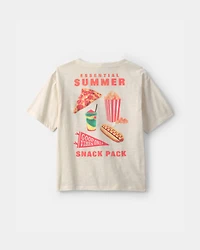 Boys 'Summer Snack Pack' Graphic Tee - Cream