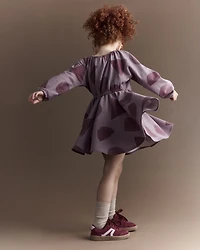 Toddler Girl Avenue Twirl™ Dress with Shapes - Mauve
