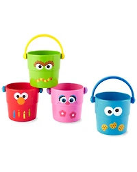 Sesame Street Stack & Pour Bath Buckets