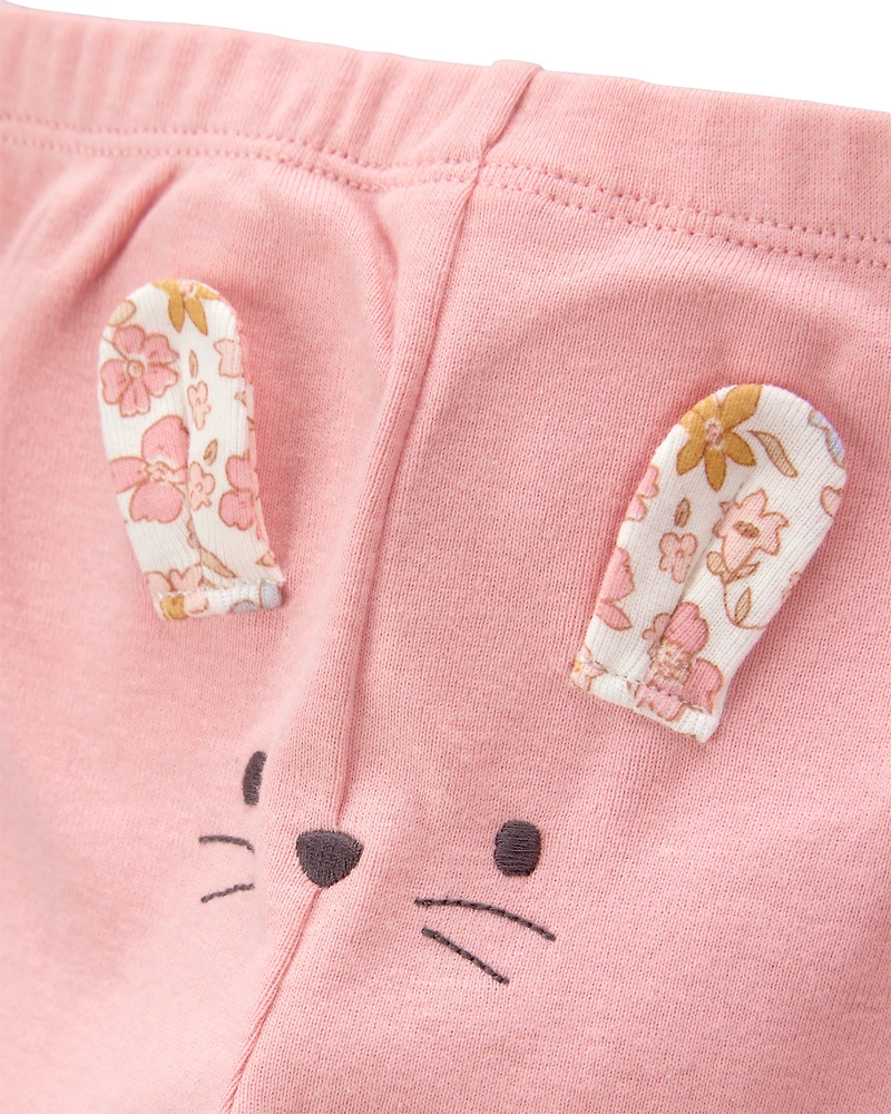 Baby Girl 3-Piece Floral Mouse Little Character Set