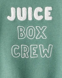 Baby Boy DayDream Fleece Juice Box Crew Long-Sleeve Tee & Pant Set - Green