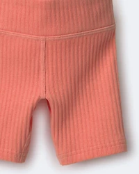 Toddler Girl Brooklyn Bike Shorts - Coral