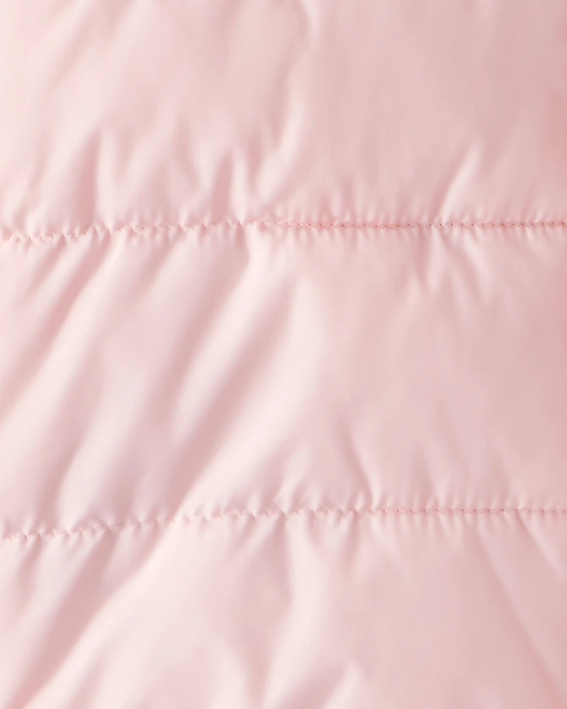 Kid Hooded Puffer Jacket - Pink