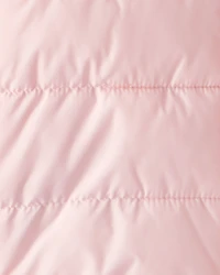 Kid Hooded Puffer Jacket - Pink