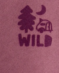 Baby Boy 2-Piece Camping Fleece Sweatshirt & Pant Set - Maroon/Blue