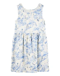 Kid Printed Tank Dress