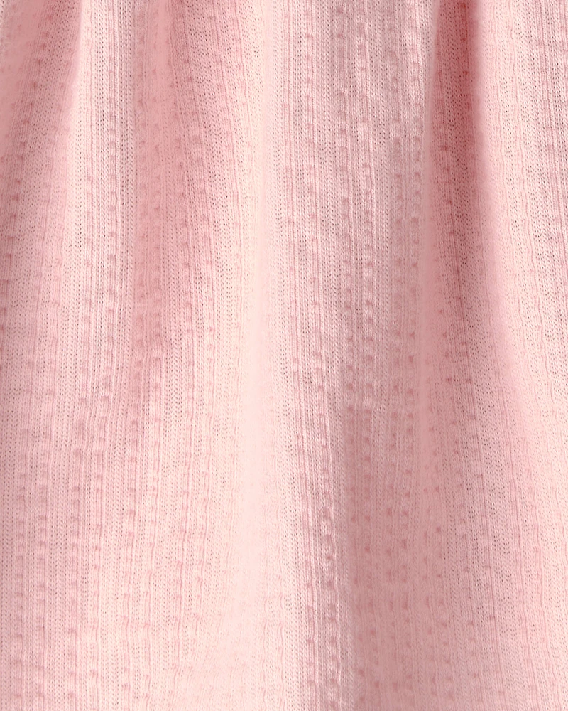 Toddler Girl Seersucker Skort - Pink