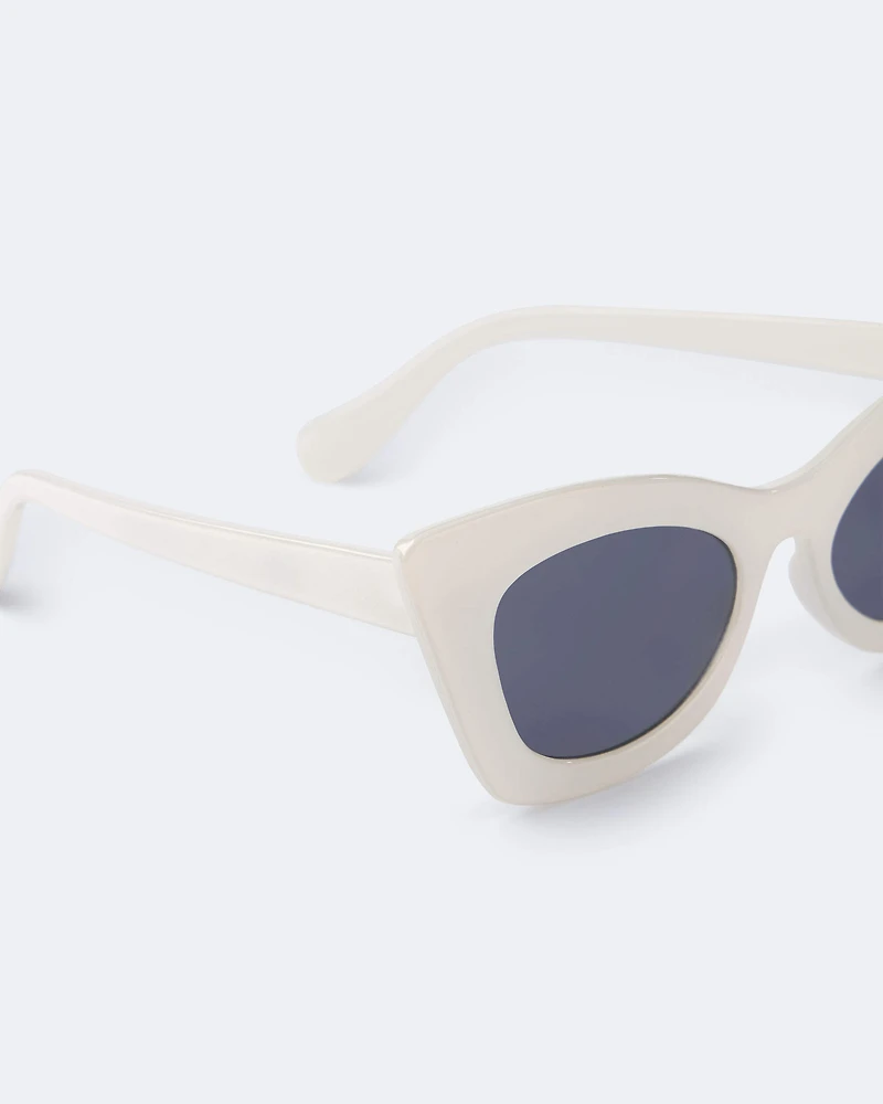 Toddler Girl Cat-Eye Sunglasses - Cream