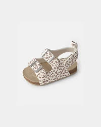 Baby Girl Cheetah Sandals - Cream