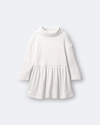 Toddler Girl Turtleneck Sweater Dress - Cream
