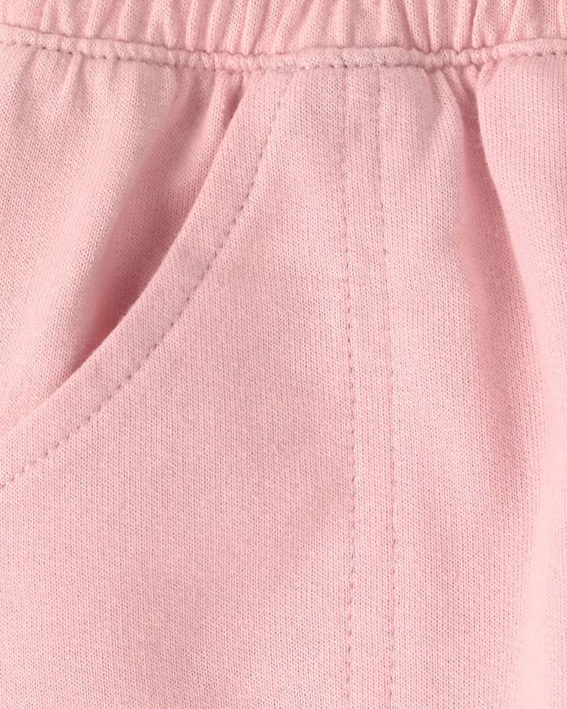 Toddler Girl French Terry Skort - Pink