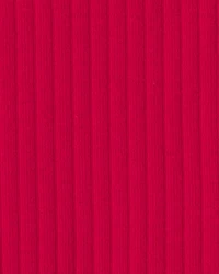 Baby Girl Rib Bike Shorts - Red