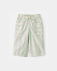 Baby Girl Striped Pants - Green/Ivory