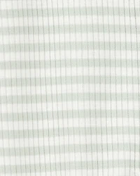 Baby Boy Striped 2-Way Zip Ribbed Sleeper pyjamas