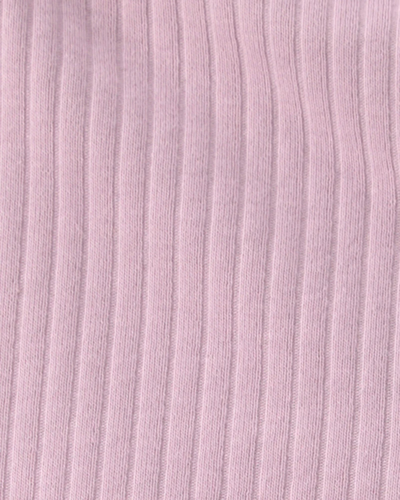 Baby Girl 2-Pack Organic Cotton Ribbed Pedal Shorts