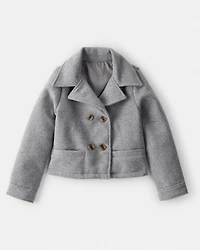 Girls Long-Sleeve Fashion Jacket - Grey