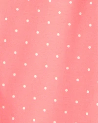 Girls Strawberry 100% Cotton Snug Fit 4-Piece Pyjama Set - Green/Pink