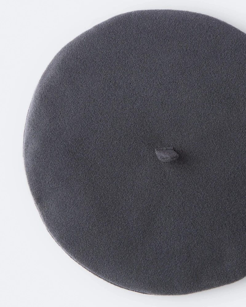 Toddler Girl Beret - Black