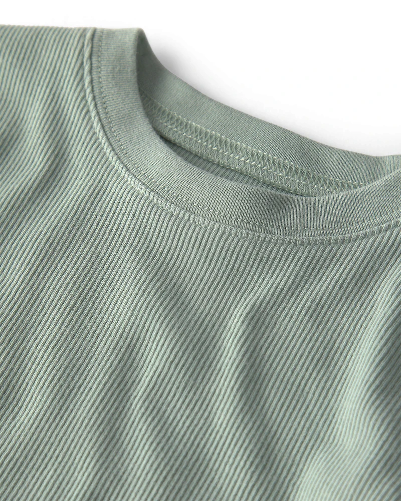 Toddler 2-Piece Long-Sleeve Pajama Set Green