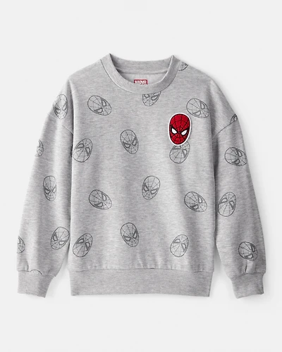 Boys ©Marvel Spider-Man Pullover Sweatshirt - Grey