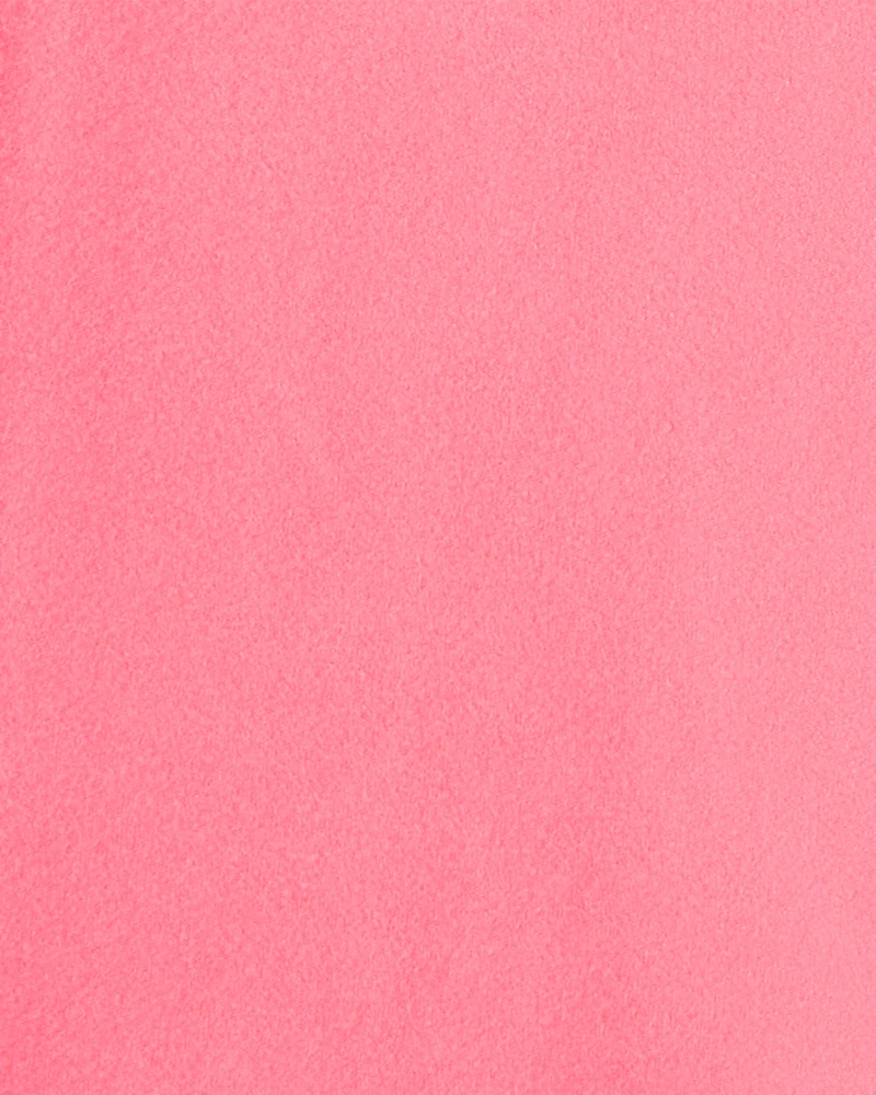 Girls Microfleece Flare Pants - Coral