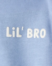 Baby Organic Cotton Lil' Bro Bubble Bodysuit