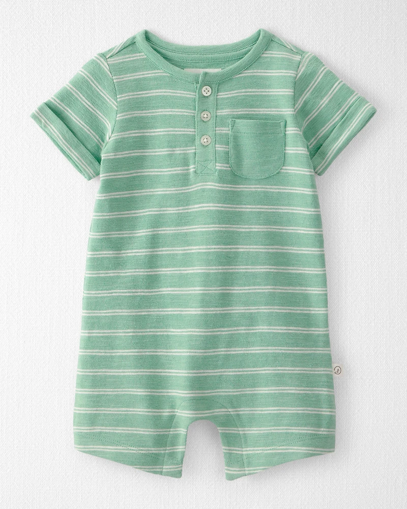 Baby Striped Romper Made with Organic Cotton