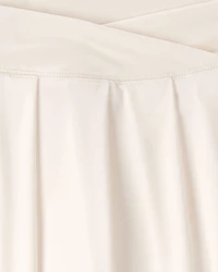 Girls Pleated Active Skort - White
