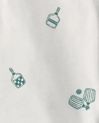 Baby Boy 3-Piece Pickleball Short-Sleeve Top, Bodysuit & Short Set