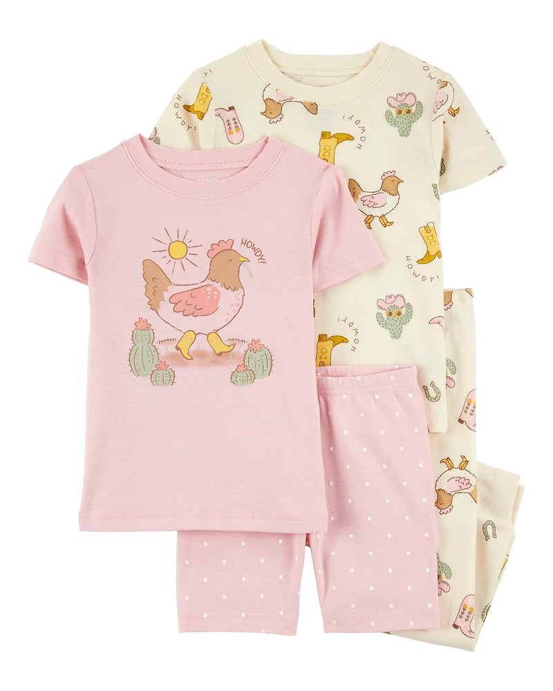 Baby 2-Piece Western Chicken 100% Snug Fit Cotton Pyjamas