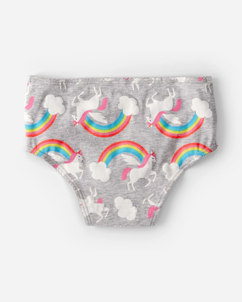 Girls 7-Pack Rainbow Unicorn Brief Underwear