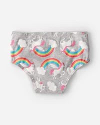 Girls 7-Pack Rainbow Unicorn Brief Underwear