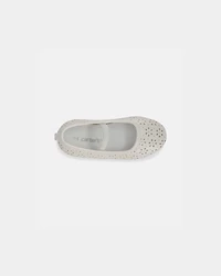 Toddler Girl Floral Mary Jane Shoes - White
