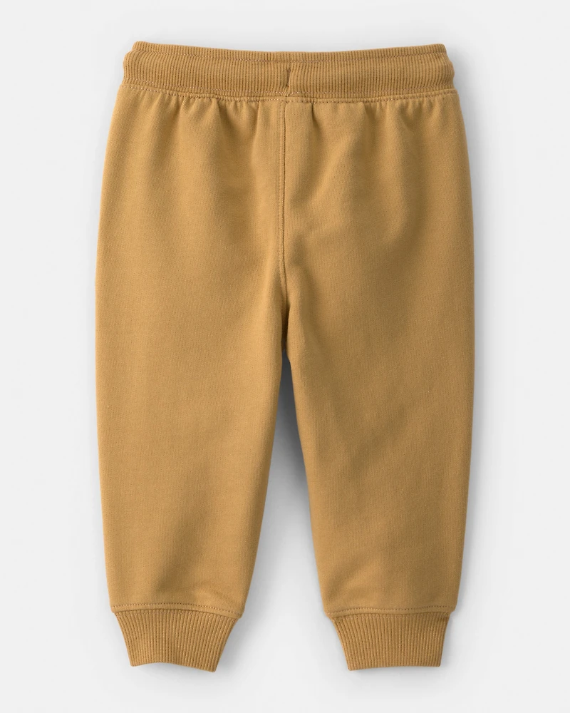 Baby Boy French Terry Joggers - Brown
