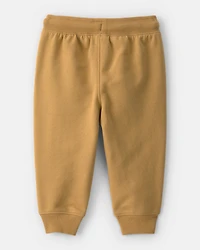 Baby Boy French Terry Joggers - Brown