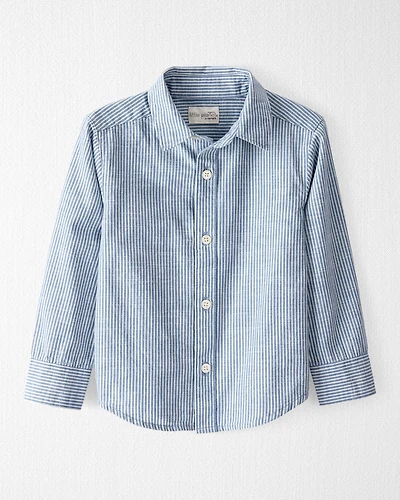 Toddler Boy Button-Front Shirt Made with Organic Cotton