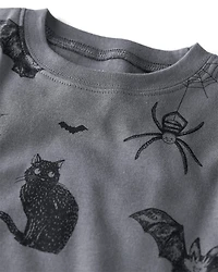 Toddler Organic Cotton Pyjamas Spooky Shadows Print