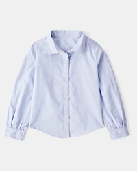 Kid 2-Piece Button-Front Shirt & Sweater Vest Top