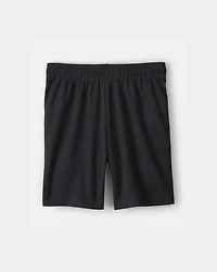 Boys Mesh Active Shorts - Black