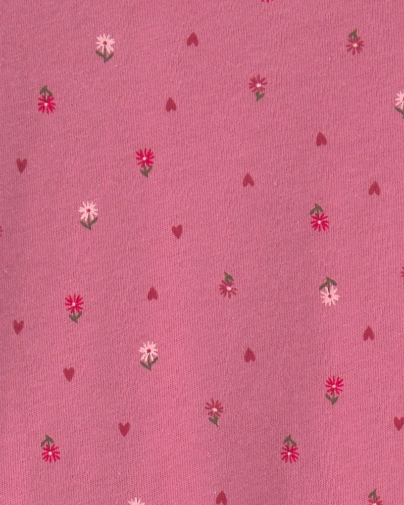 Toddler Girl Heart Long-Sleeve Top - Pink