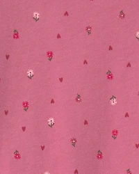 Toddler Girl Heart Long-Sleeve Top - Pink