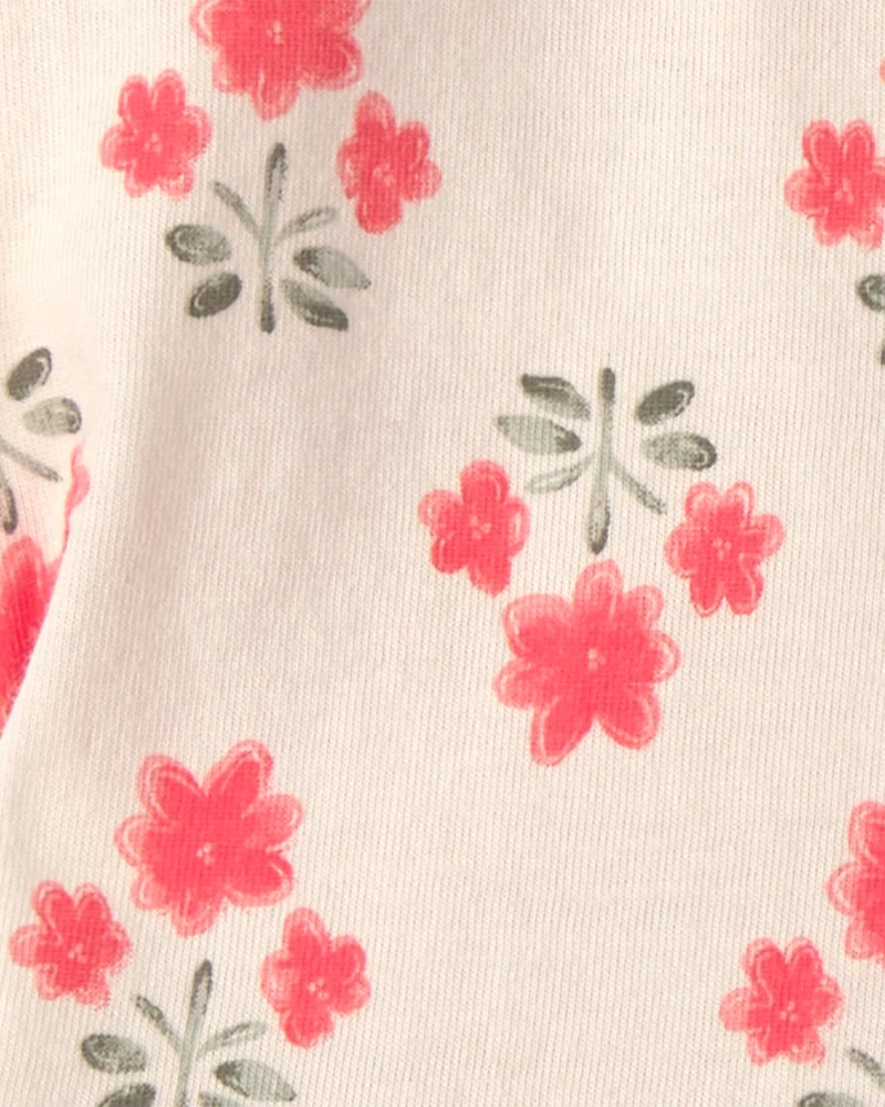 Baby Girl 3-Piece Floral Top & Short Set