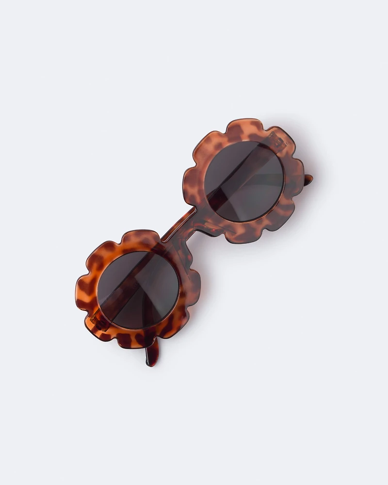 Toddler Girl Scalloped Tortoise Sunglasses