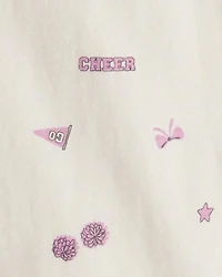 Toddler Girl 3-Piece Cotton Long-Sleeve Layering Set - Purple