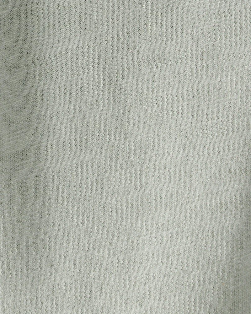 Baby Girl Bow Pocket French Terry Pants - Green