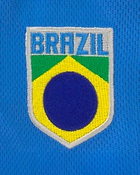 Girls Umbro Brazil Active Skort - Blue/Yellow/Green