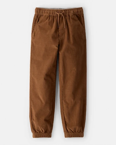 Boys Corduroy Joggers - Brown